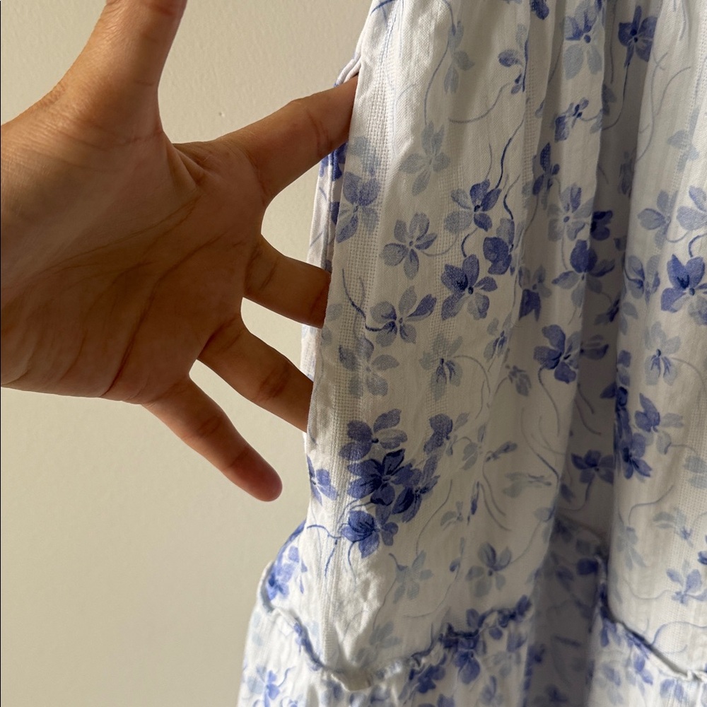 Hill house Floral Blue and White Women's Dress S - Picture 7 of 9